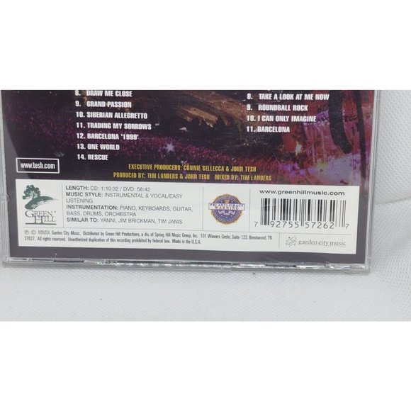 The John Tesh Greatest Hits Live In Concert Vol 1 CD/DVD Collection No Scratches - Picture 4 of 7